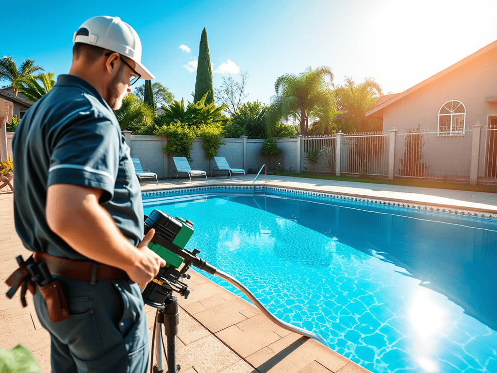 Clear Conceptz pool service team at work